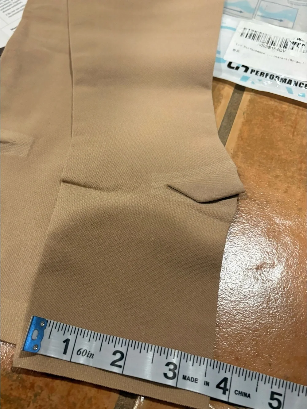 Beige Compression Socks:stocking- - Picture 3 of 3